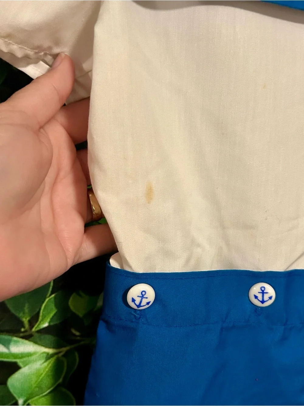 Vintage Toddler Sailor Suit Outfit  Blue White Handmade Boy 24M-2T No Tags